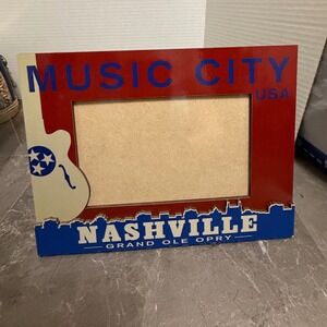 Nashville Music City USA Grand Ole Opry Picture Frame Collectible Souvenir 4 x 6